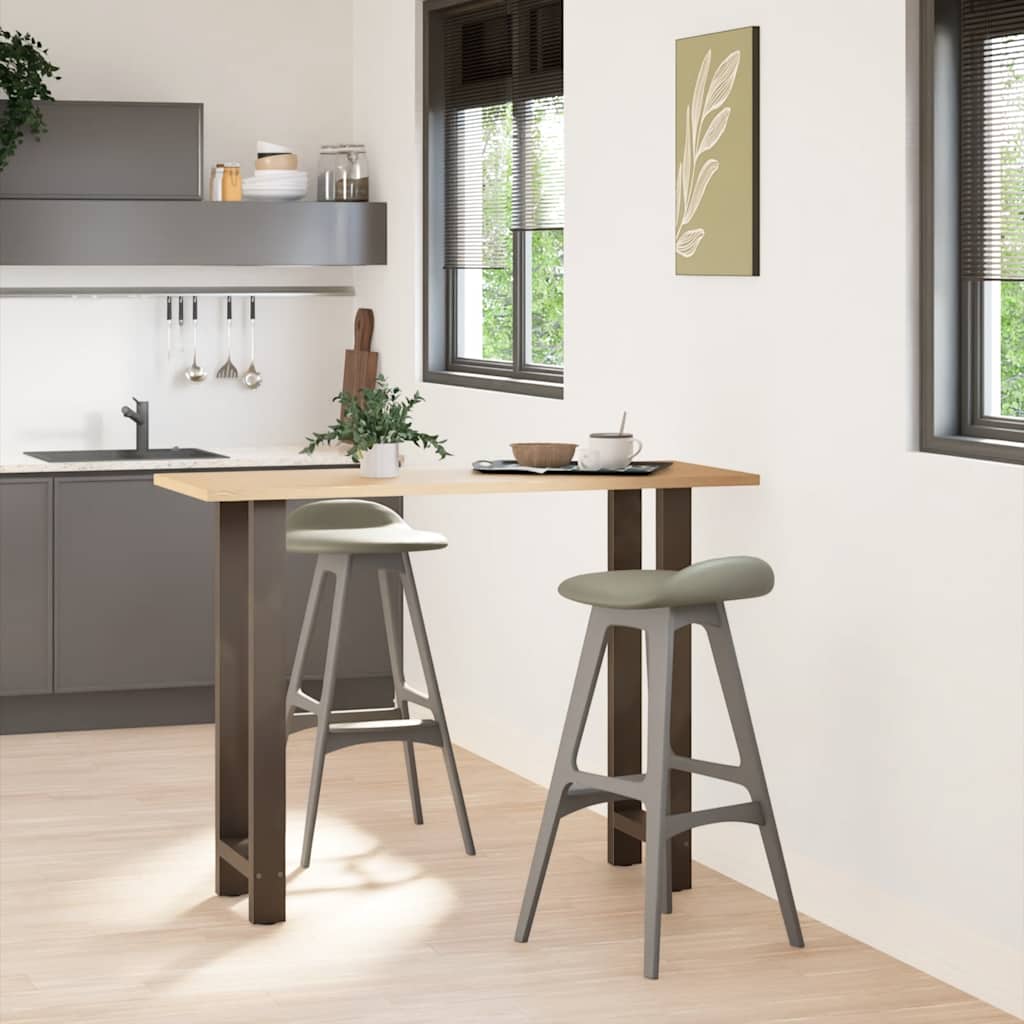 Gambe per tavolo da bar naturale 2 pz 50x(100-101) cm