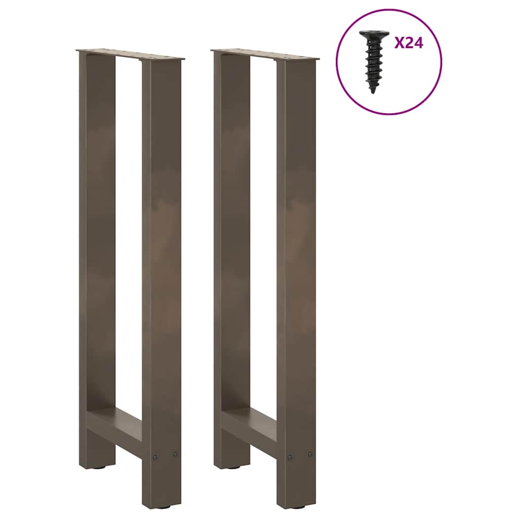 Gambe per tavolo da bar naturale 2 pz 50x(100-101) cm
