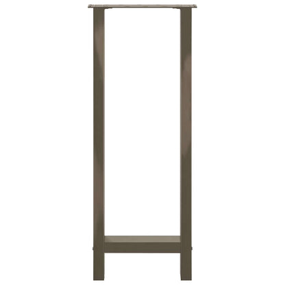 Gambe per tavolo da bar naturale 2 pz 50x(100-101) cm