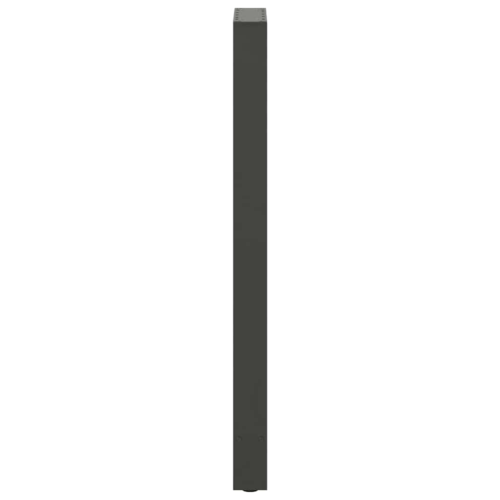 Gambe per tavolo da bar antracite 2 pz 40x(110-111) cm in acciaio