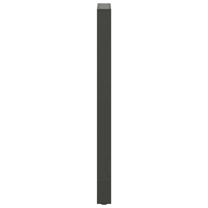 Gambe per tavolo da bar antracite 2 pz 40x(110-111) cm in acciaio