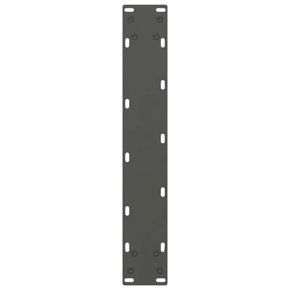 Gambe per tavolo da bar antracite 2 pz 40x(110-111) cm in acciaio