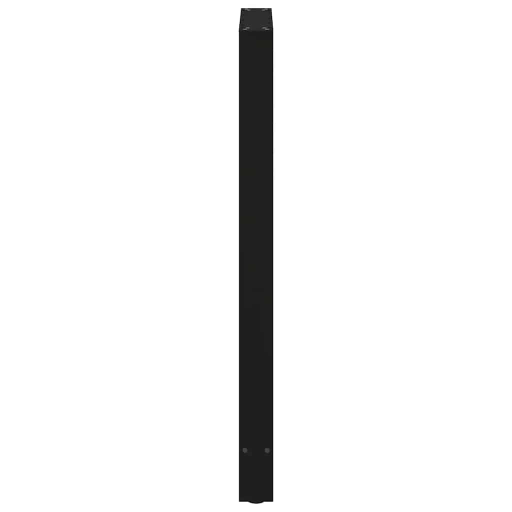 Gambe per tavolo da bar nere 2 pz 60x(110-111) cm in acciaio