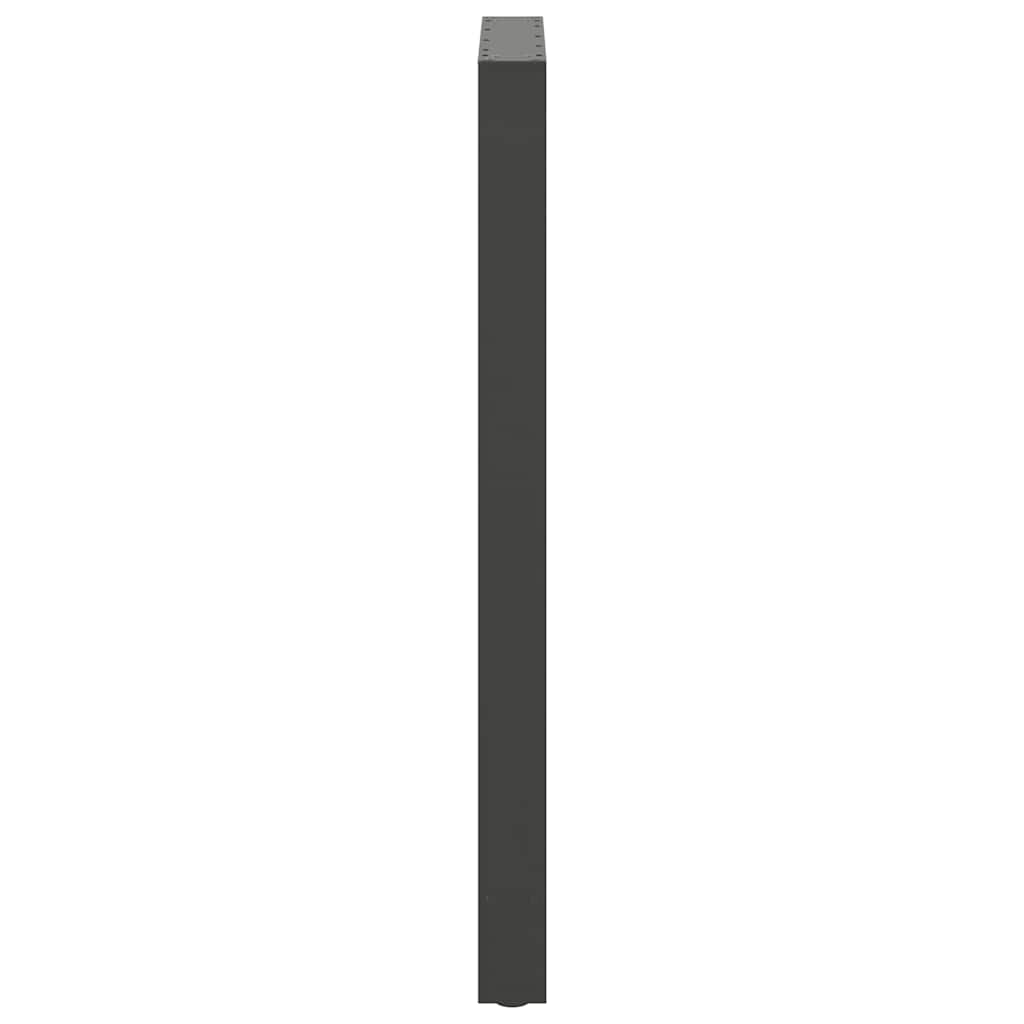 Gambe per tavolo da bar antracite 2 pz 60x(110-111) cm in acciaio