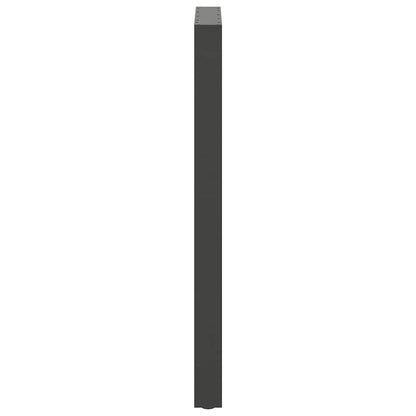 Gambe per tavolo da bar antracite 2 pz 60x(110-111) cm in acciaio