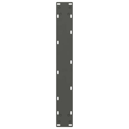 Gambe per tavolo da bar antracite 2 pz 60x(110-111) cm in acciaio