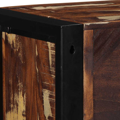 Mobile Porta TV Multicolore 80x30x25 cm Legno Massello Recupero - homemem39