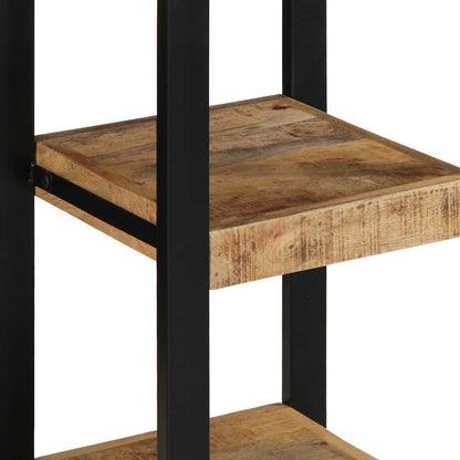 Mensola da Parete 35x35x100cm in Legno Massello di Mango Grezzo | homemem39