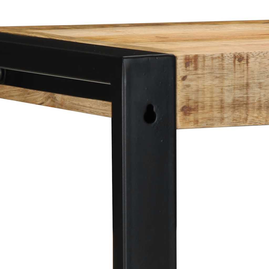 Mensola da Parete 35x35x100cm in Legno Massello di Mango Grezzo | homemem39