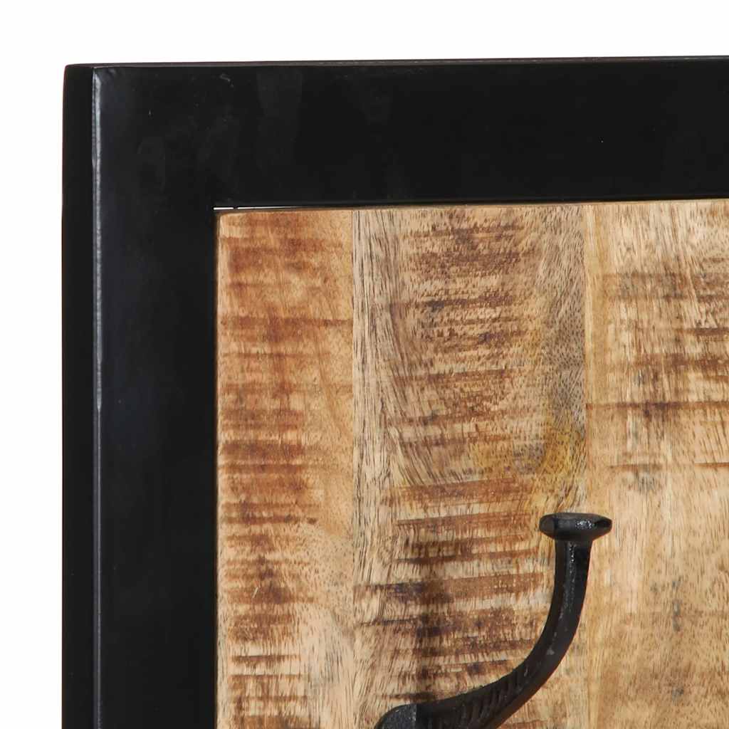 Appendiabiti 40x2x80 cm in Legno Massello Grezzo di Mango - homemem39