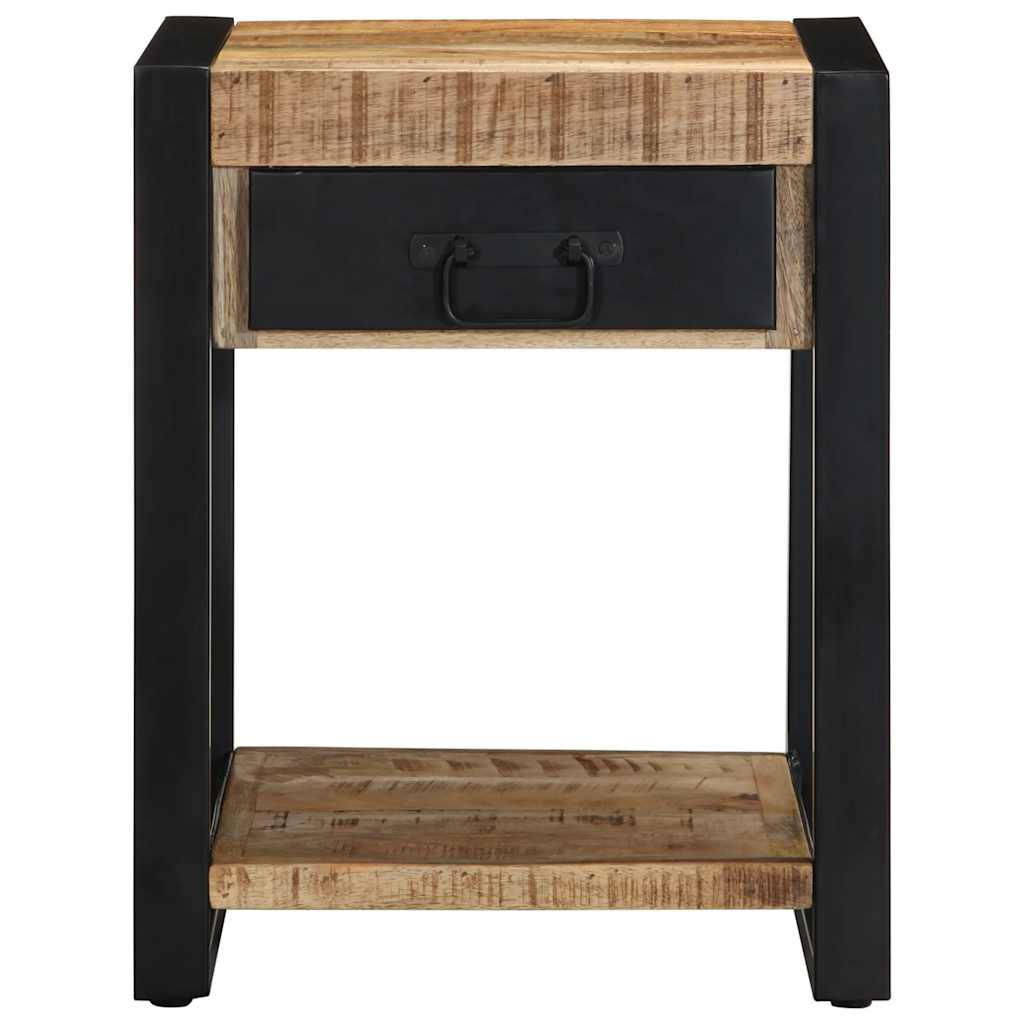 Tavolino 40x40x50 cm in Legno Grezzo Massello di Mango | homemem39