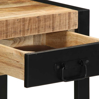 Tavolino 40x40x50 cm in Legno Grezzo Massello di Mango | homemem39