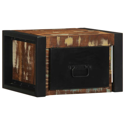 Comodini 2 pz Multicolore 40x35x25cm in Legno Massello Recupero - homemem39