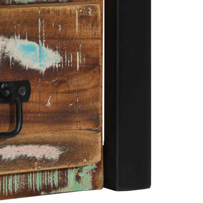 Comodino Multicolore 40x35x40 cm in Legno Massello Recupero - homemem39