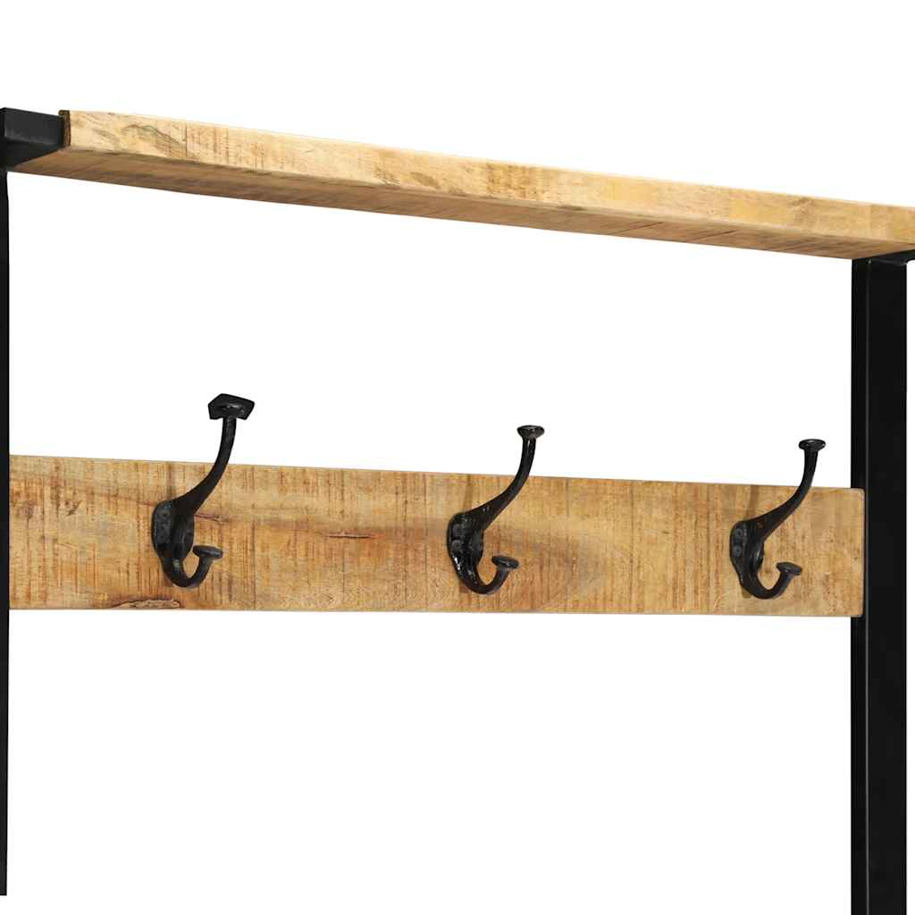 Appendiabiti 80x40x190 cm in Legno Massello Grezzo di Mango | homemem39