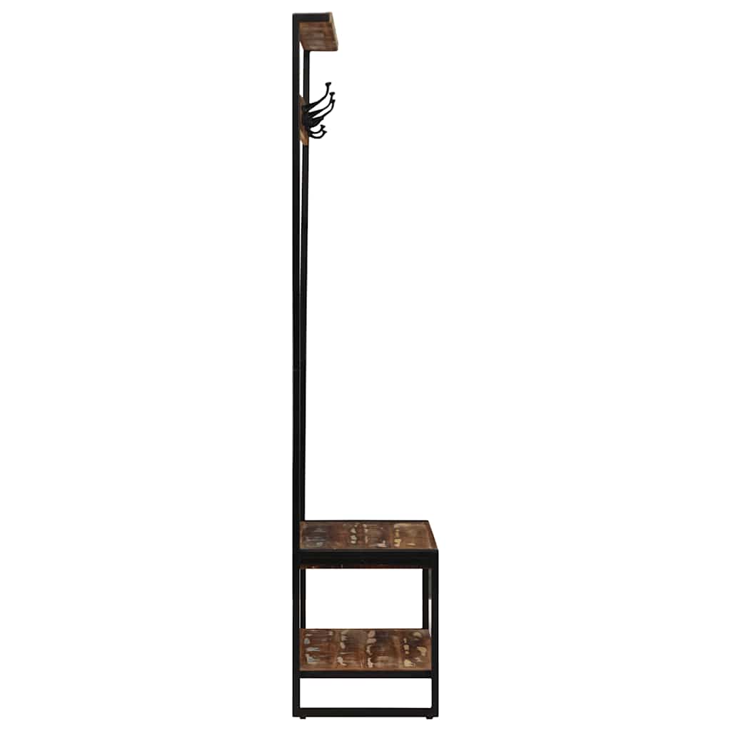 Appendiabiti Multicolore 80x40x190 cm Legno Massello Recupero | homemem39