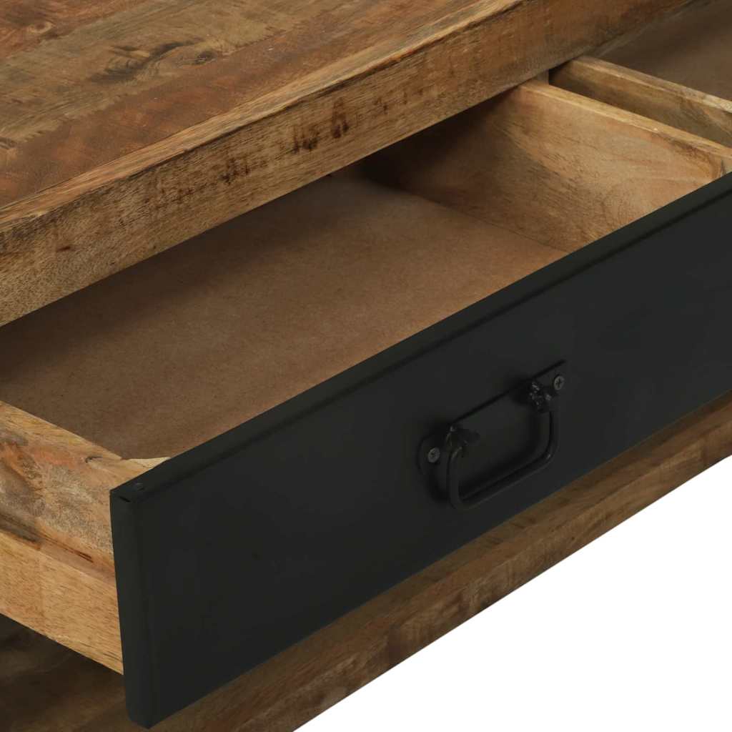 Stendibiancheria con cassetto Marrone Legno massello di mango