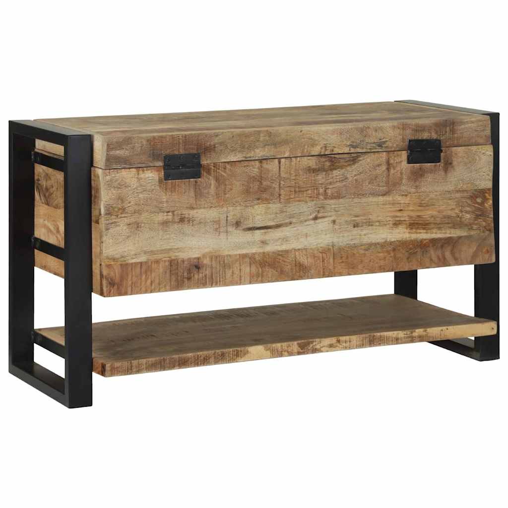 Scatola di Stoccaggio Marrone Legno massello di mango