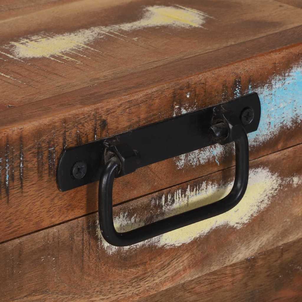 Scatola di Stoccaggio Multicolore Legno massello di recupero