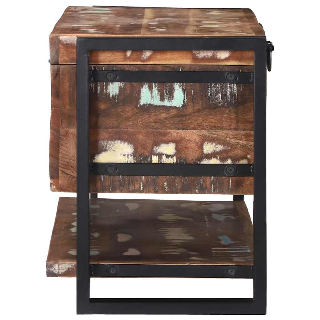 Scatola di Stoccaggio Multicolore Legno massello di recupero