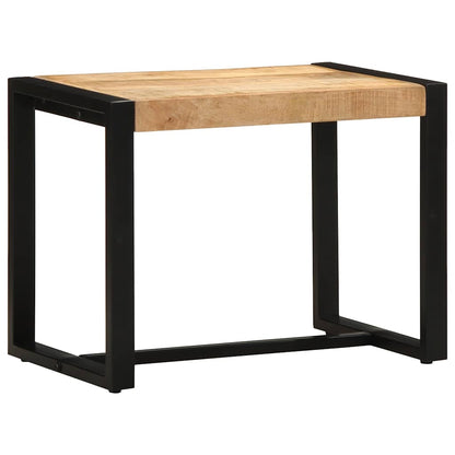Panca 60x35x45 cm in Legno Massello di Mango Grezzo