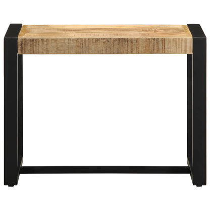 Panca 60x35x45 cm in Legno Massello di Mango Grezzo