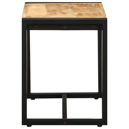 Panca 60x35x45 cm in Legno Massello di Mango Grezzo