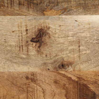 Panca 80x35x45 cm in Legno Massello di Mango Grezzo
