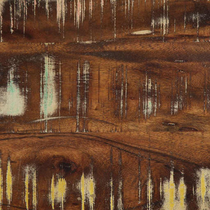 Panca Multicolore 80x35x45 cm in Legno Massello Recupero
