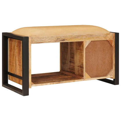 Panchina con contenitore Marrone Legno massello di mango | homemem39