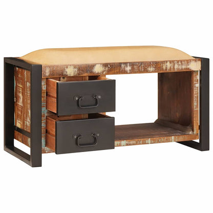Panchina con contenitore Multicolore Legno massello di recupero | homemem39