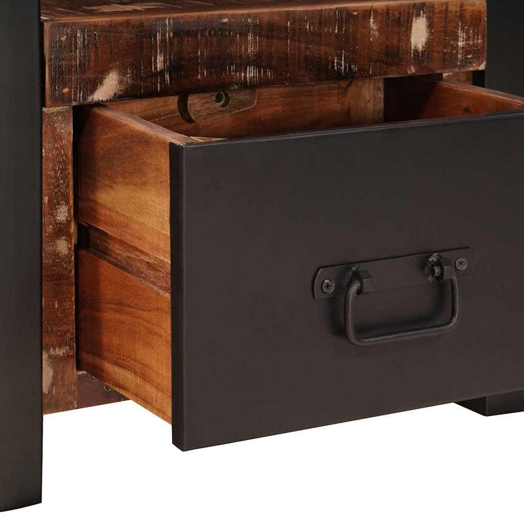 Appendiabiti con cassetto Multicolore Legno Recuperato Massello | homemem39