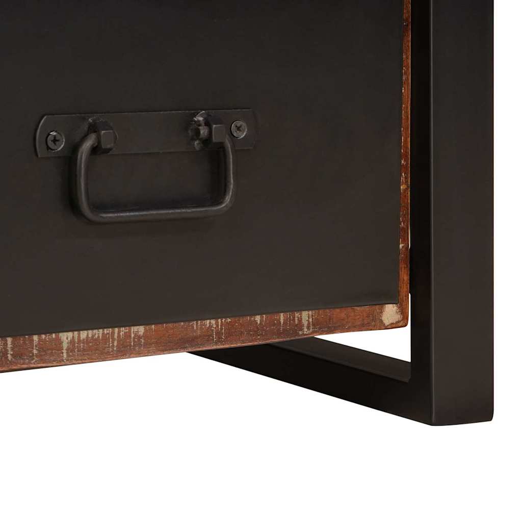 Appendiabiti con cassetto Multicolore Legno Recuperato Massello | homemem39