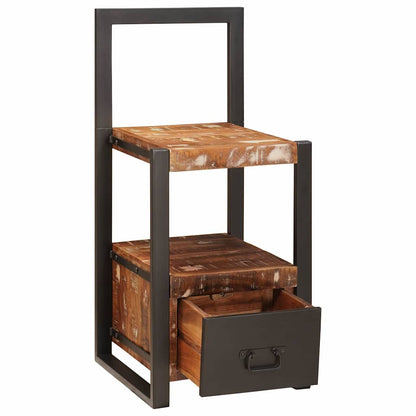 Appendiabiti con cassetto Multicolore Legno Recuperato Massello | homemem39