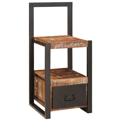 Appendiabiti con cassetto Multicolore Legno Recuperato Massello | homemem39