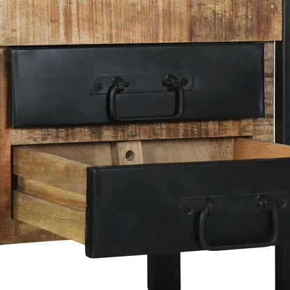 Tavolino Marrone 40 x 40 x 80 cm Legno di mango massello