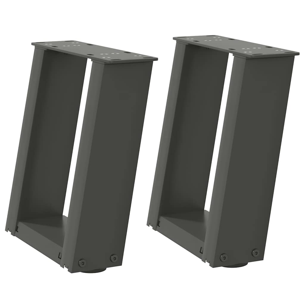 Gambe per Tavolino da Caffè forma U 2 pz 70x(30-31)