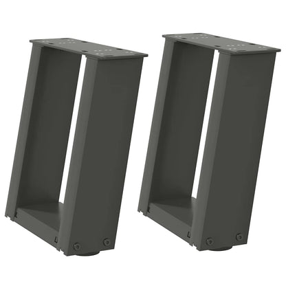 Gambe per Tavolino da Caffè forma U 2 pz 70x(30-31)