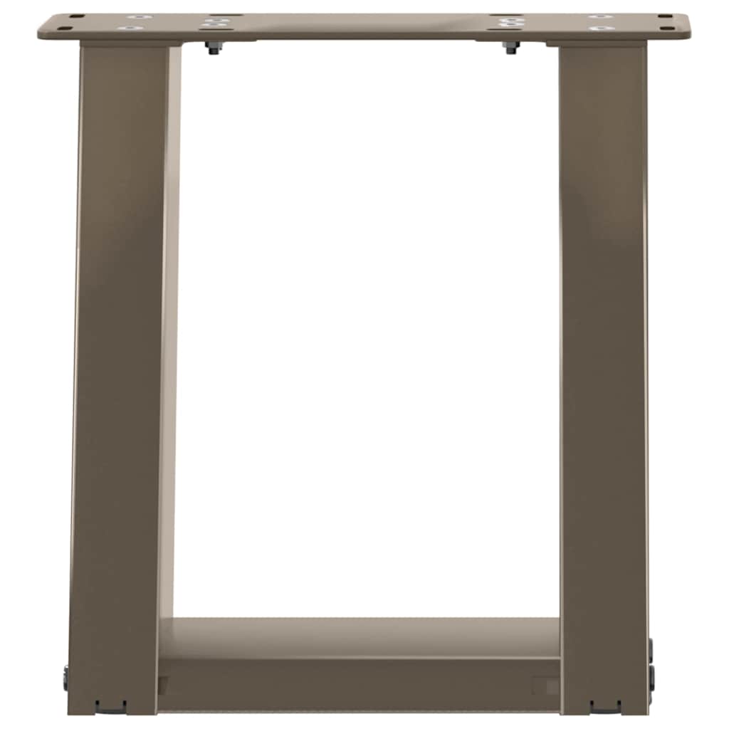 Gambe per Tavolino da Caffè forma U 2 pz Naturale 30x(30-31) cm