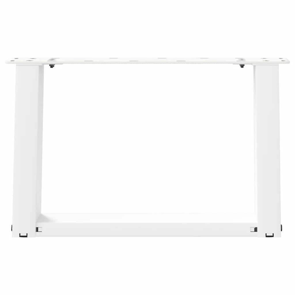 Gambe per Tavolino da Caffè forma U 2 pz Bianche 40x(30-31) cm