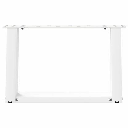 Gambe per Tavolino da Caffè forma U 2 pz Bianche 40x(30-31) cm