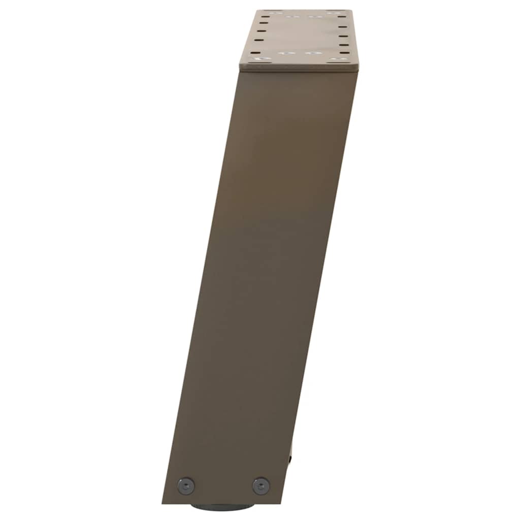 Gambe per Tavolino da Caffè forma U 2 pz Naturale 50x(30-31) cm