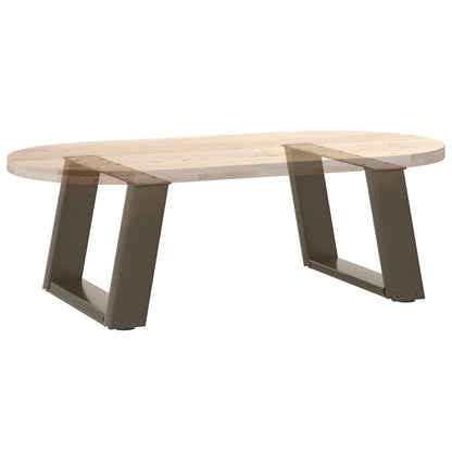 Gambe per Tavolino da Caffè forma U 2 pz Naturale 50x(30-31) cm