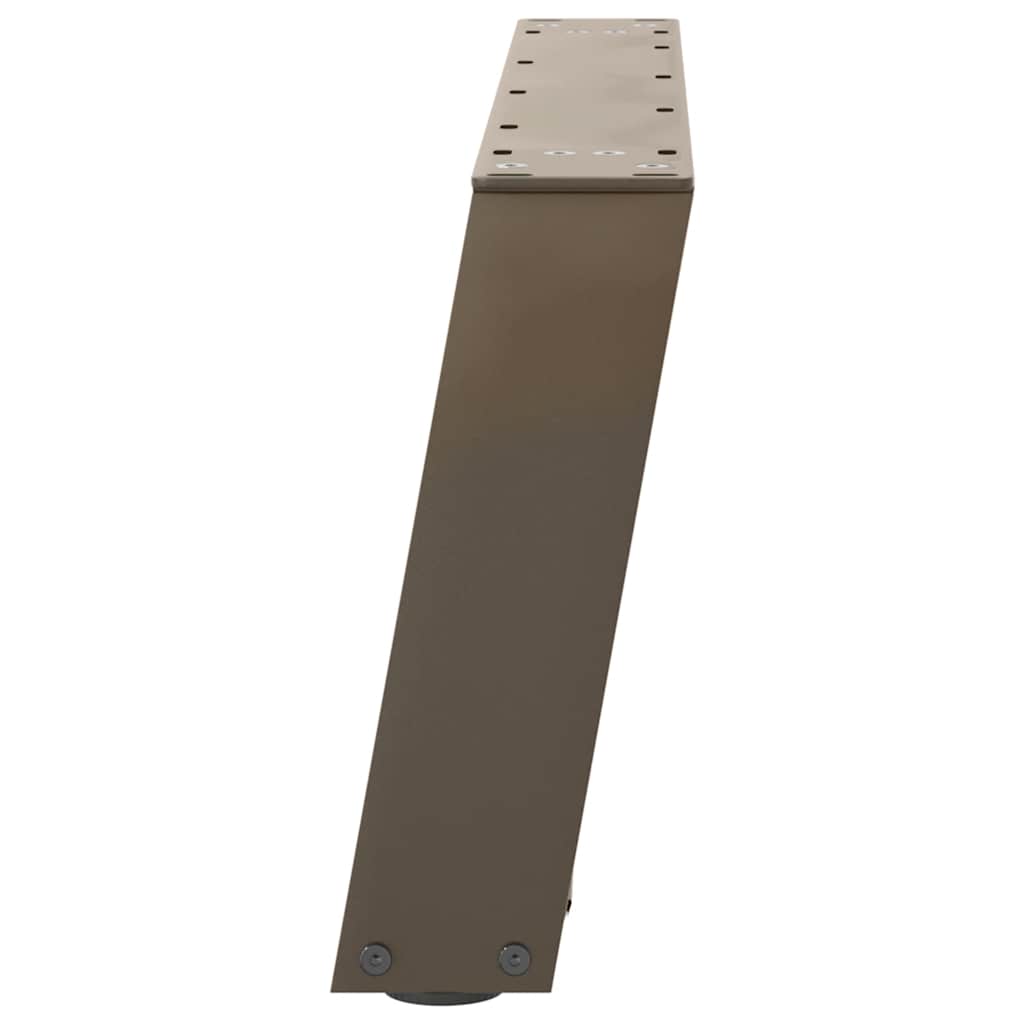 Gambe per Tavolino da Caffè forma U 2 pz Naturale 60x(30-31) cm
