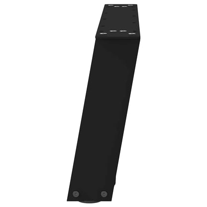 Gambe per Tavolino da Caffè a Forma di U 2 pz Nere 70x(30-31)cm
