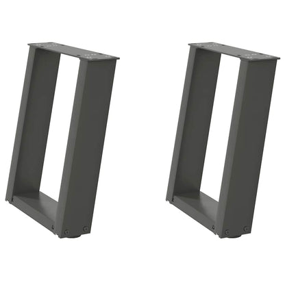 Gambe per Tavolino da Caffè forma U 2 pz 50x(42-43)
