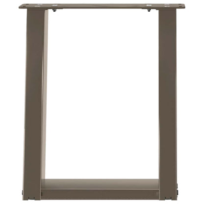 Gambe per Tavolino da Caffè forma U 2 pz Naturale 28x(42-43) cm