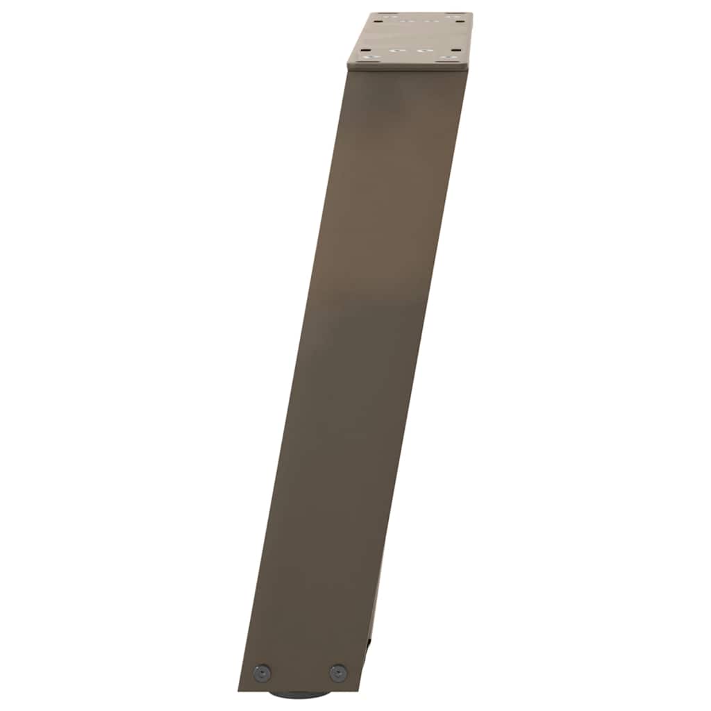 Gambe per Tavolino da Caffè a Forma di U 2 pz Acciaio Naturale 28x(42-43) cm Acciaio - homemem39