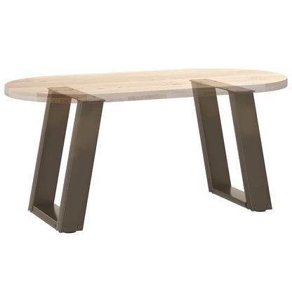 Gambe per Tavolino da Caffè forma U 2 pz Naturale 28x(42-43) cm