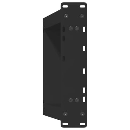 Gambe per Tavolino da Caffè a Forma di U 2 pz Nere 38x(42-43)cm